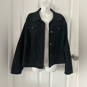 DC Black Cotton Blend Jacket